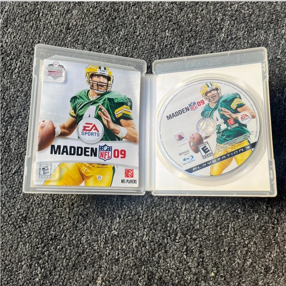 Madden NFL 09 Sony Playstation 3 2008 W Manual